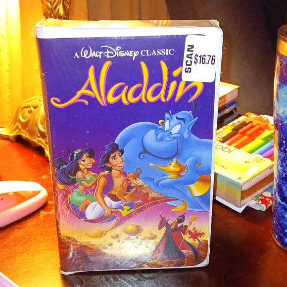 Disney Other Aladin Black Diamond Collection Vhs Poshmark